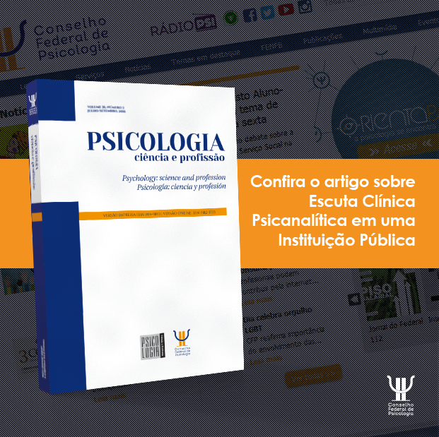 Estudo aborda clínica psicanalítica em instituição pública CFP CFP