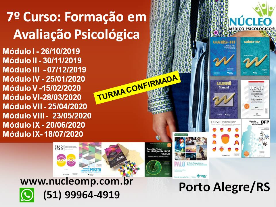 Curso De Forma O Em Avalia O Psicol Gica Cfp Cfp