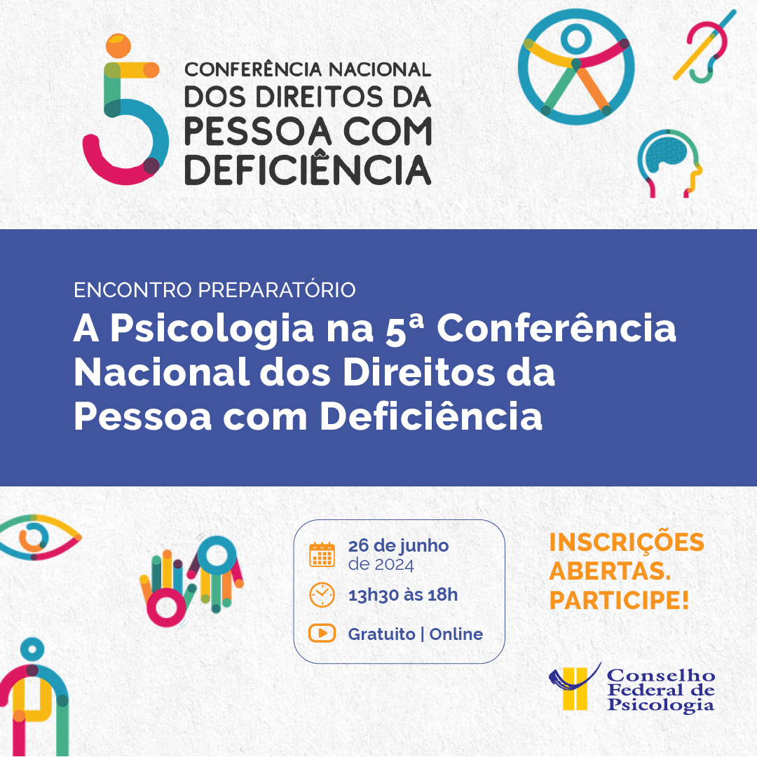 Inscrições abertas para encontro preparatório A Psicologia na 5ª