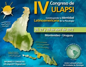 IV Congresso da Ulapsi – 26 a 28 de abril de 2012