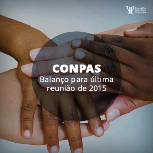 CONPAS reorganiza ações para avaliar atuação e se prepara para última reunião de 2015