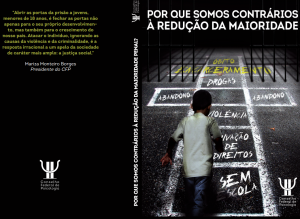 CFP lança livro sobre justiça infantojuvenil na próxima quinta