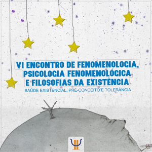 CFP participa do VI Encontro de Fenomenologia, psicologia Fenomenológica e Filosofias da Existência​