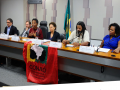 Foto mostra audiência pública no Senado sobre processos de terras quilombolas