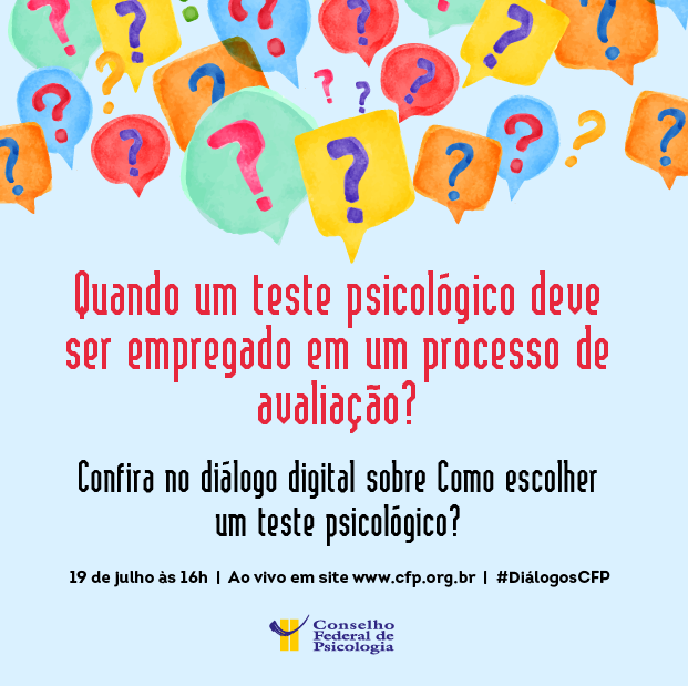 Diálogo Digital do CFP discute testes psicológicos - CFP