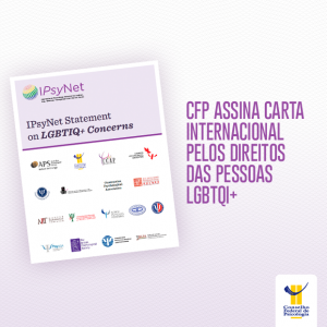 CFP assina carta internacional pelos direitos das pessoas LGBTQI+