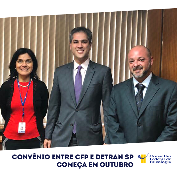 Na foto, representantes do DetranSP, CRP do Piauí e do CFP