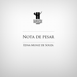Nota de pesar: Edna Muniz de Souza