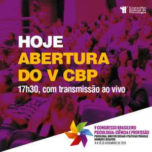 Atividades do V CBP começam hoje, em São Paulo