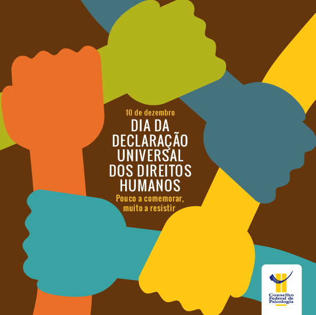Na imagem, braços coloridos se unem, formando um círculo