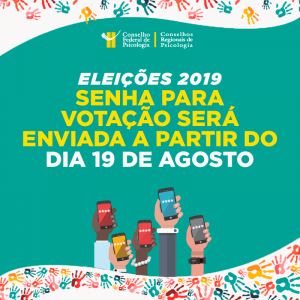 Eleições 2019: Senha para votação será enviada a partir do dia 19 de agosto