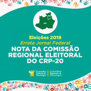 Nota da Comissão Regional Eleitoral do CRP-20