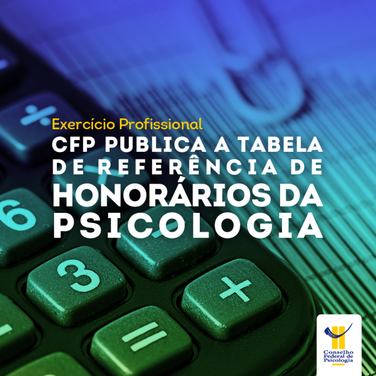 Cfp Publica Tabela De Referência De Honorários Da Psicologia Cfp Cfp 2309