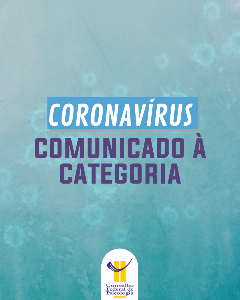 Coronavirus Comunicado A Categoria Cfp Cfp