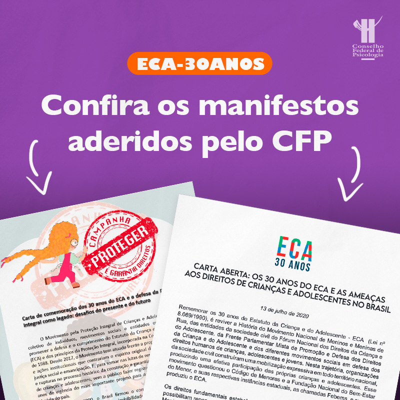CFESS lança manifesto em defesa do ECA, que comemora 27 anos - CRESS