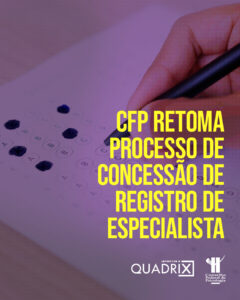 CFP retoma processo de concessão de Registro de Especialista
