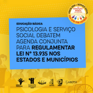 Psicologia e Serviço Social debatem agenda conjunta para regulamentar Lei n° 13.935 nos estados e municípios