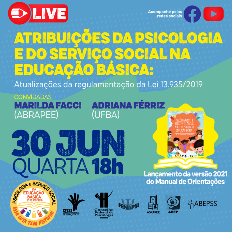 Entidades da Psicologia e Serviço Social debatem atribuições profissionais na rede pública de educação básica