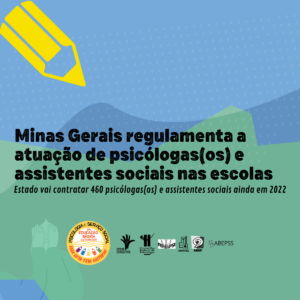 Minas Gerais regulamenta a atuação de psicólogas(os) e assistentes sociais nas escolas