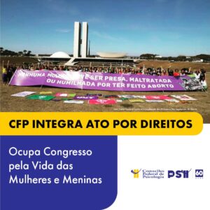 CFP participa de mobilização contra violência política e retrocessos nos direitos das mulheres