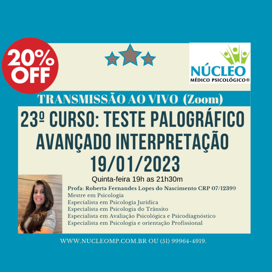 27º Curso: Teste Palográfico Avançado Interpretação - Transmissão ao vivo