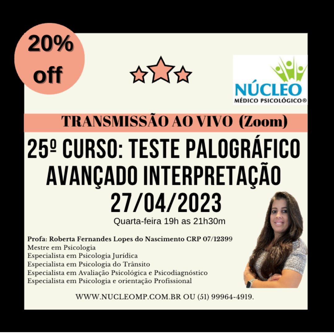 27º Curso: Teste Palográfico Avançado Interpretação - Transmissão ao vivo