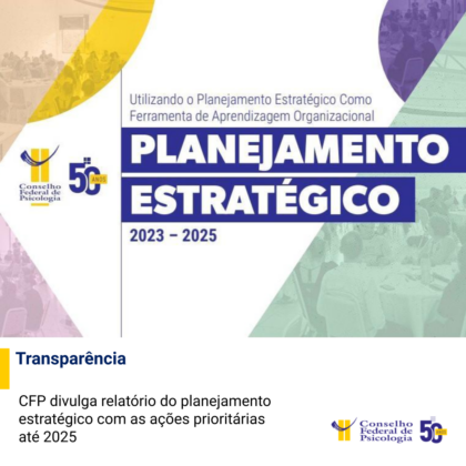 CFP divulga relatório do planejamento estratégico para o período de 2023 a 2025