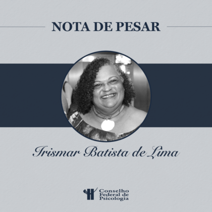 Nota de Pesar – Irismar Batista de Lima, conselheira do CRP-PB