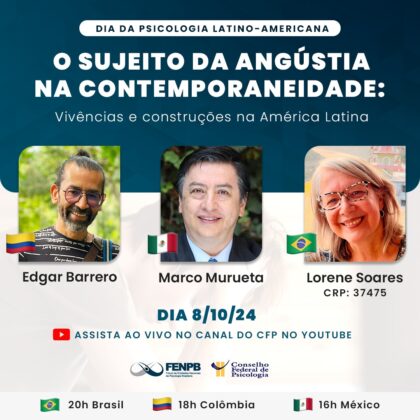 CFP transmite live em celebração ao Dia da Psicologia Latino-Americana