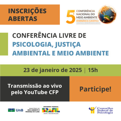 CFP discute mudanças climáticas e saúde mental em ação preparatória à 5ª Conferência Nacional do Meio Ambiente