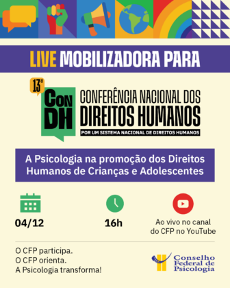 CFP realiza atividade mobilizadora para a 13ª Conferência Nacional dos Direitos Humanos com foco nos direitos de crianças e adolescentes