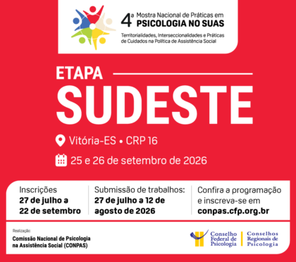 4ª Mostra SUAS abre inscrições para a Etapa Sudeste